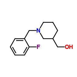 [1-(2-Fluorobenzyl)-3-piperidinyl]methanol结构式
