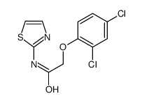 2-(2,4-Dichlorophenoxy)-N-(1,3-thiazol-2-yl)acetamide结构式