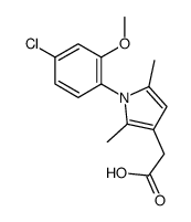 2-[1-(4-chloro-2-methoxyphenyl)-2,5-dimethylpyrrol-3-yl]acetic acid Structure