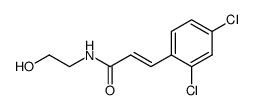 (Z)-3-(2,4-Dichloro-phenyl)-N-(2-hydroxy-ethyl)-acrylamide Structure