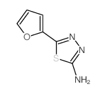 5-呋喃-2-基[1,3,4]噻二唑-2-胺结构式