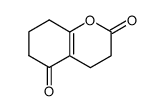 4,6,7,8-tetrahydro-3H-chromene-2,5-dione结构式