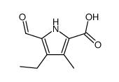 4-ethyl-5-formyl-3-methyl-1H-pyrrole-2-carboxylic acid结构式