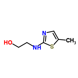 2-[(5-Methyl-1,3-thiazol-2-yl)amino]ethanol Structure