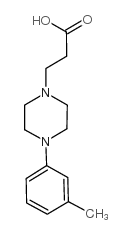 3-[4-(3-methylphenyl)piperazin-1-yl]propanoic acid Structure