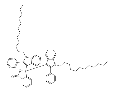 3,3-bis(1-dodecyl-2-phenylindol-3-yl)-2-benzofuran-1-one Structure