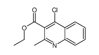 ethyl 4-chloro-2-methylquinoline-3-carboxylate structure