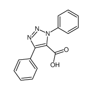 1,4-diphenyl-1H-1,2,3-triazole-5-carboxylic acid Structure