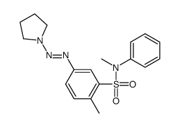 N,2-dimethyl-N-phenyl-5-(pyrrolidin-1-yldiazenyl)benzenesulfonamide结构式