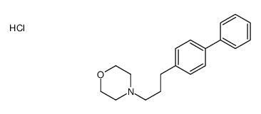 4-(3-(4-Biphenylyl)propyl)morpholine hydrochloride Structure