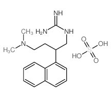 2-(4-dimethylamino-2-naphthalen-1-yl-butyl)guanidine; sulfuric acid structure