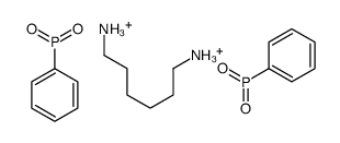 hexane-1,6-diamine,hydroxy-oxo-phenylphosphanium结构式