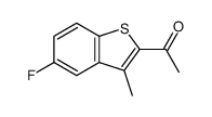1-(5-fluoro-3-methyl-1-benzothiophen-2-yl)ethanone Structure