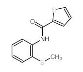 N-(2-methylsulfanylphenyl)thiophene-2-carboxamide结构式