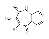 4-Bromo-3-hydroxy-1H-1-benzazepine-2,5-dione结构式