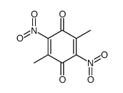 2,5-dimethyl-3,6-dinitrocyclohexa-2,5-diene-1,4-dione结构式