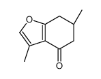 (R)-6,7-Dihydro-3,6-dimethylbenzofuran-4(5H)-one Structure