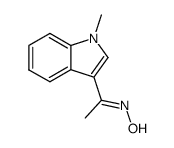 1-methyl-3-acetylindole oxime结构式