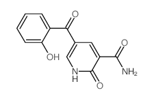 3-Pyridinecarboxamide,1,2-dihydro-5-(2-hydroxybenzoyl)-2-oxo-结构式