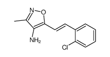 5-[2-(2-chlorophenyl)ethenyl]-3-methyl-1,2-oxazol-4-amine结构式