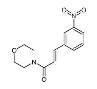 (E)-1-morpholin-4-yl-3-(3-nitrophenyl)prop-2-en-1-one结构式