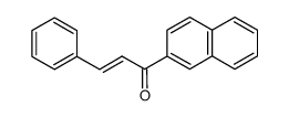 trans-1-(2-naphthyl)-3-phenyl-2-propen-1-one structure