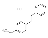 Pyridine,2-[2-(4-methoxyphenyl)ethyl]-, hydrochloride (1:1)结构式