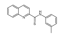 N-(3-methylphenyl)quinoline-2-carbothioamide结构式