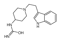[1-[2-(1H-indol-3-yl)ethyl]piperidin-4-yl]urea结构式