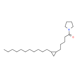 1-[5-(2-Undecylcyclopropyl)pentanoyl]pyrrolidine structure