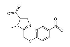 2-[(1-methyl-5-nitroimidazol-2-yl)methylsulfanyl]-5-nitropyridine结构式