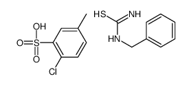 benzylthiourea,2-chloro-5-methylbenzenesulfonic acid结构式