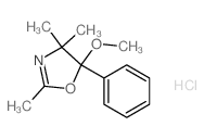5-methoxy-2,4,4-trimethyl-5-phenyl-1,3-oxazole结构式