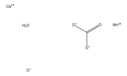 calcium,carbonic acid,manganese(2+),hydroxide,phosphate结构式