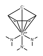 Titanium, (η5-2,4-cyclopentadien-1-yl)tris(N-methylmethanaminato)-结构式
