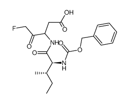 Z-Ile-Asp-fluoromethylketone Structure