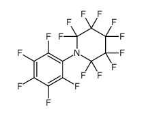 2,2,3,3,4,4,5,5,6,6-decafluoro-1-(2,3,4,5,6-pentafluorophenyl)piperidine结构式