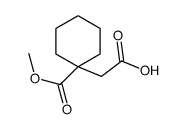[1-(Methoxycarbonyl)cyclohexyl]acetic acid结构式
