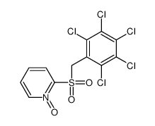 1-oxido-2-[(2,3,4,5,6-pentachlorophenyl)methylsulfonyl]pyridin-1-ium Structure