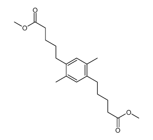 methyl 5-[4-(5-methoxy-5-oxopentyl)-2,5-dimethylphenyl]pentanoate结构式