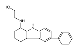2-[(6-phenyl-2,3,4,9-tetrahydro-1H-carbazol-1-yl)amino]ethanol Structure