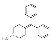 (N-Methyl piperidylene-4) diphenyl methane [French] structure