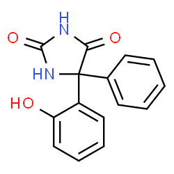 5-(2-hydroxyphenyl)-5-phenylhydantoin结构式
