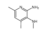 2-amino-4,6-dimethyl-3-(methylamino)pyridine Structure