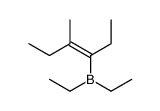 Diethyl[(E)-1-ethyl-2-methyl-1-butenyl]borane structure