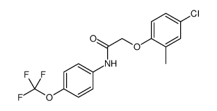 2-(4-chloro-2-methylphenoxy)-N-[4-(trifluoromethoxy)phenyl]acetamide结构式