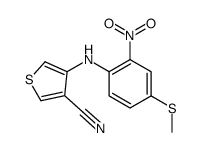 4-(4-methylsulfanyl-2-nitroanilino)thiophene-3-carbonitrile Structure