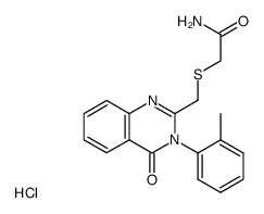 2-(4-Oxo-3-o-tolyl-3,4-dihydro-quinazolin-2-ylmethylsulfanyl)-acetamide; hydrochloride结构式