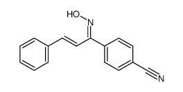 1-(4-Cyanophenyl)-3-phenyl-propenon-oxim Structure