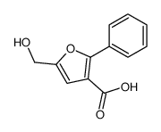 5-(hydroxymethyl)-2-phenylfuran-3-carboxylic acid结构式
